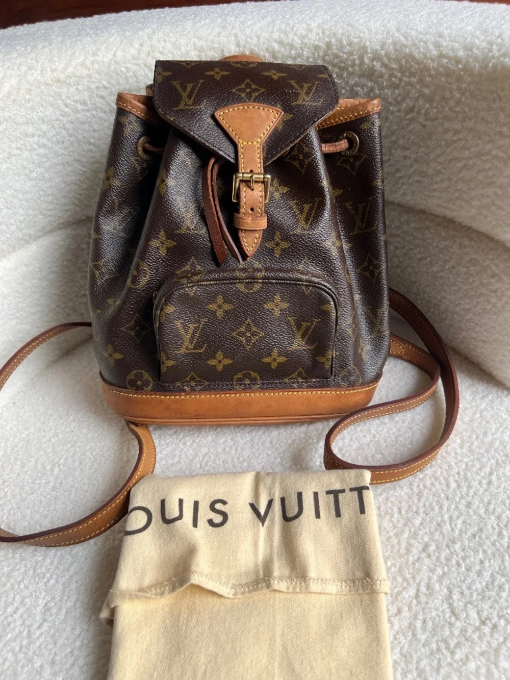 Authentic Louis Vuitton Montsouris PM mini backpack